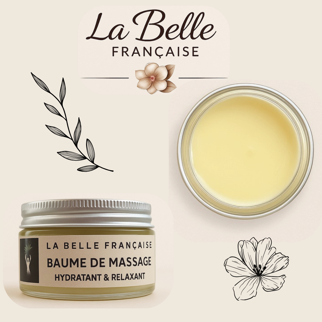 Baume de Massage au Monoï 🧴 – 100 % Naturel – 100g