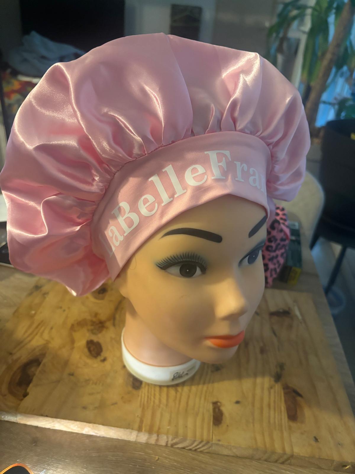 🌙 Bonnet de Nuit en Satin avec Bandeau – La Belle Française